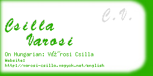 csilla varosi business card